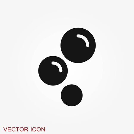 Bubble icon isolated on background. Soap or water icon Vector art.のイラスト素材
