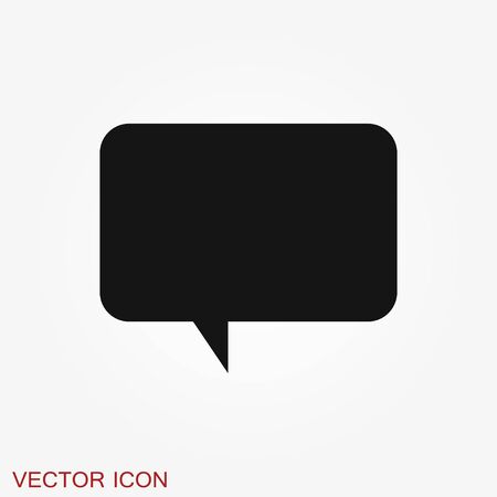 Speech bubble icons on background. Vector flat illustration.のイラスト素材