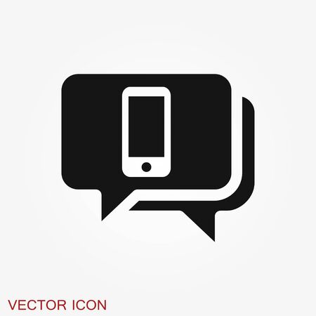 Call icon in trendy flat style isolated on grey background. Call icon page symbol for your web site design Call icon app, UI. Call icon Vector illustration, EPS10.のイラスト素材