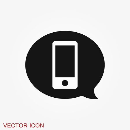 Call icon in trendy flat style isolated on grey background. Call icon page symbol for your web site design Call icon app, UI. Call icon Vector illustration, EPS10.のイラスト素材