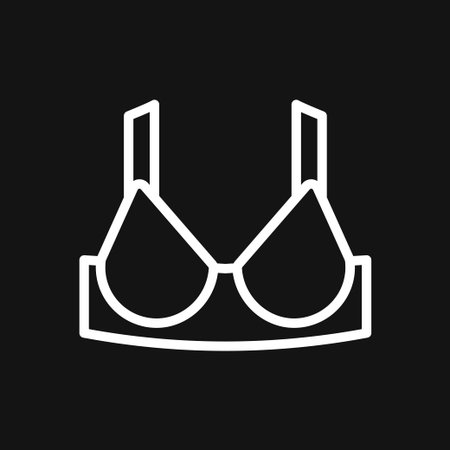 Bra, women underwear icon. Vector illustration flat designのイラスト素材