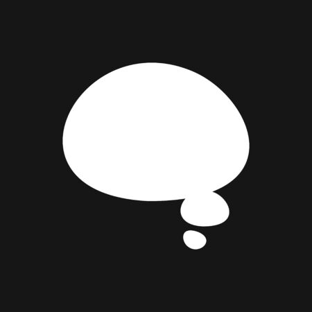 Speech bubble icons on background. Vector flat illustration.のイラスト素材