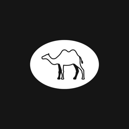 Camel icon. Vector symbol African animal for web and design.のイラスト素材