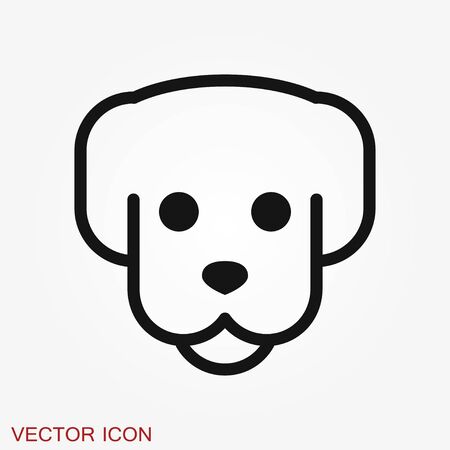 Dog icon . Vector symbol for your designのイラスト素材