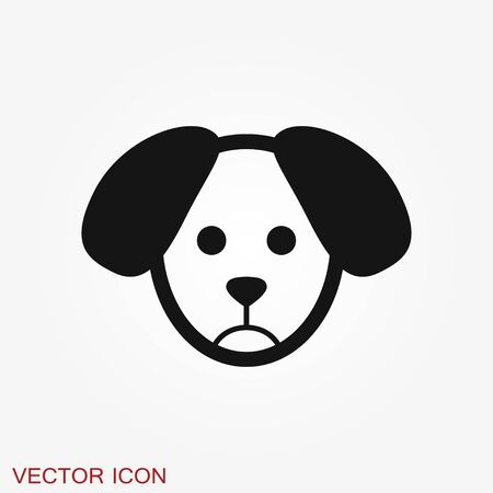 Dog icon . Vector symbol for your designのイラスト素材