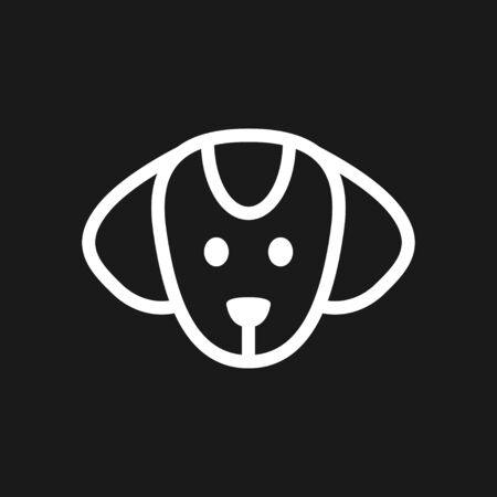 Dog icon . Vector symbol for your designのイラスト素材