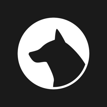 Dog icon . Vector symbol for your designのイラスト素材