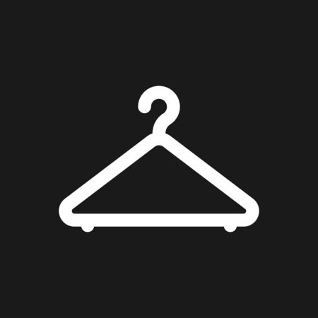 Hanger icon. Coat rack symbol. Flat Vector illustrationのイラスト素材