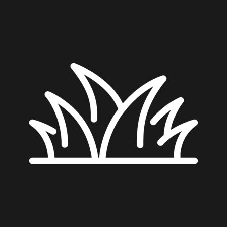 Grass icon, eco symbol of grass. Vector logoのイラスト素材