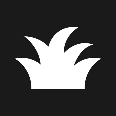 Grass icon, eco symbol of grass. Vector logoのイラスト素材