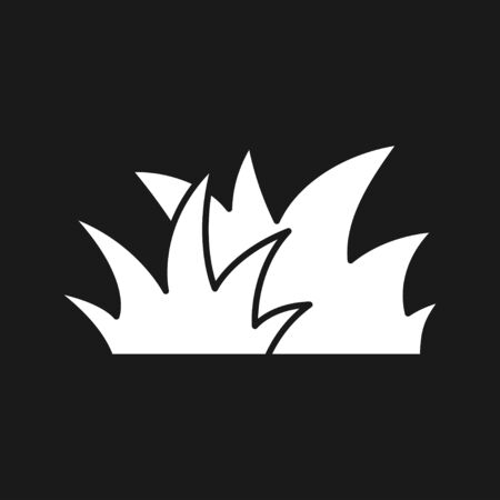 Grass icon, eco symbol of grass. Vector logoのイラスト素材
