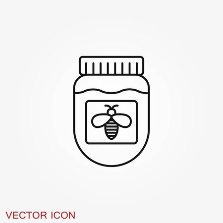 Jar vector icon with cap isolated on backgroundのイラスト素材