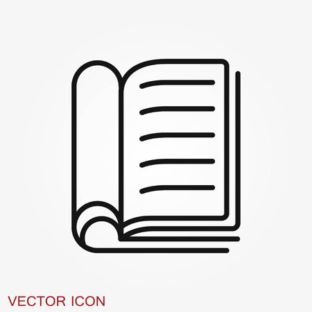 Magazine icon vector, magazine and newspaper symbolのイラスト素材