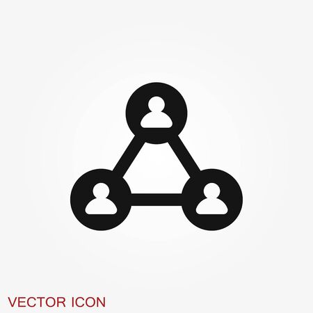 Network icon vector, computing and computer network symbolのイラスト素材