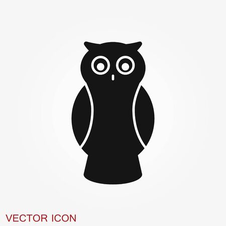 Owl icon. Vector images of owlのイラスト素材