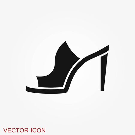 Peep-toe icon. High heels illustration. Shoes illustration. Shoes icon.のイラスト素材