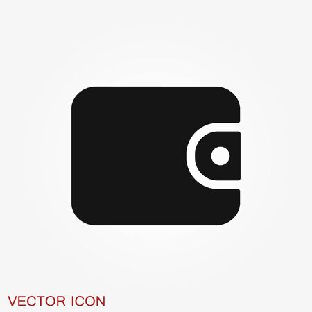 Purse vector icon. Wallet symbol for your web site design, logoのイラスト素材