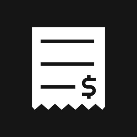 Finance and Banking icons. Invoice vector icon.のイラスト素材