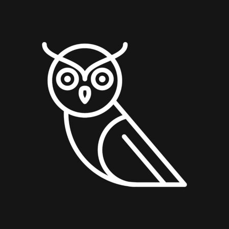 Owl icon. Vector images of owlのイラスト素材