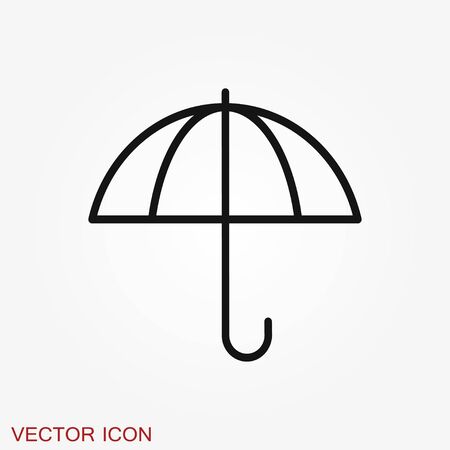 Umbrella icon. Weather symbol isolated on background.のイラスト素材