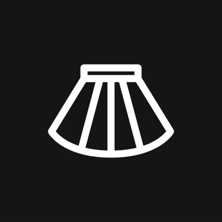 Skirt vector icon symbol isolated on background.のイラスト素材