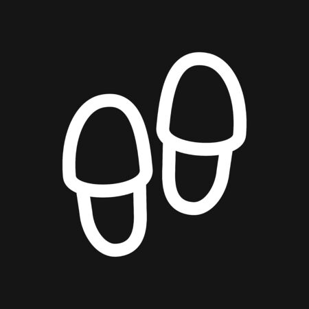Slippers icon vector, fachion symbol isolated on background.のイラスト素材