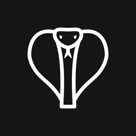 Snake icon, animal symbol isolated on background.のイラスト素材