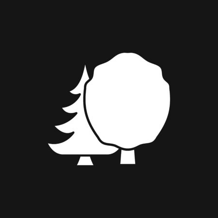 Trees icon, tree symbol isolated on background.のイラスト素材