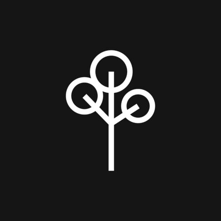 Tree icon, trees symbol isolated on background.のイラスト素材