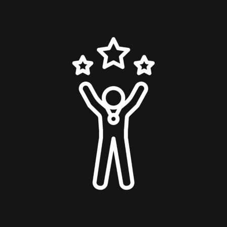 Victory icon. Winner symbol isolated on background.のイラスト素材