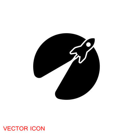 Space icon in flat style. Vector illustration.のイラスト素材