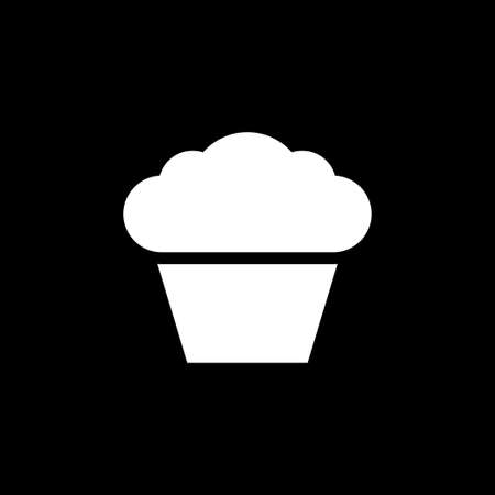 Cupcake icon. Cupcake shop logo template.のイラスト素材