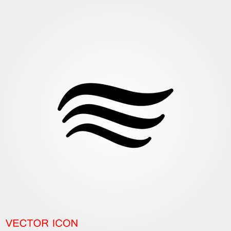Air icon, symbol of wind energy. Vector illustrationのイラスト素材