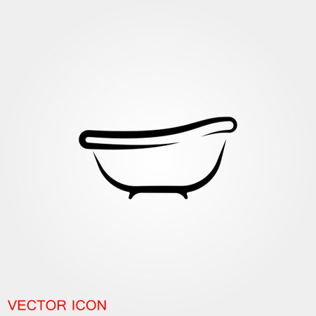 Vector bathroom icon. Premium quality graphic design.のイラスト素材