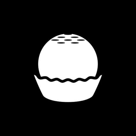 Brigadeiro icon vector. Brazilian sweet brigadierのイラスト素材