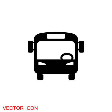 Bus sign icon. Public transport sign symbol.のイラスト素材