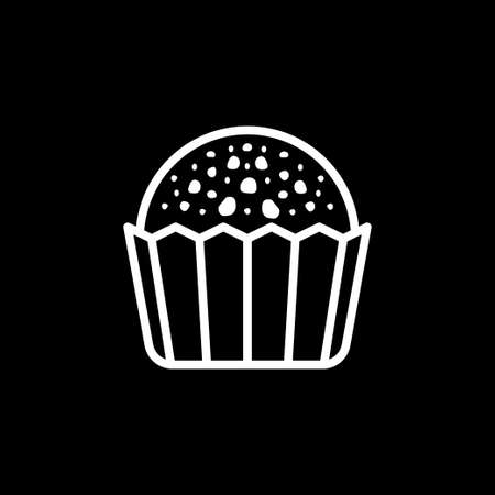 Brigadeiro icon vector. Brazilian sweet brigadierのイラスト素材