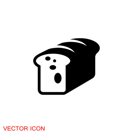 Bread icon. Bread bakery symbol vector illustration.のイラスト素材