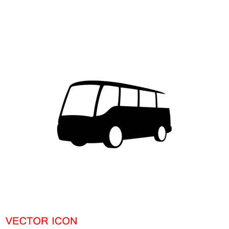 Bus sign icon. Public transport sign symbol.のイラスト素材