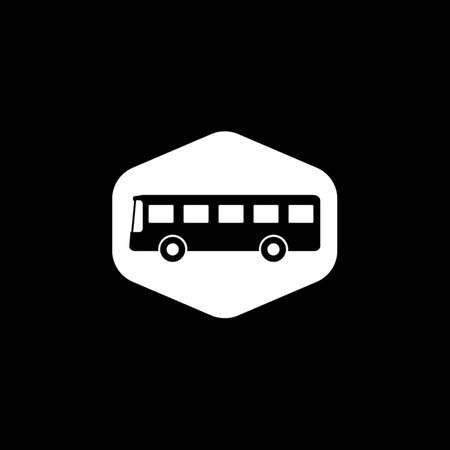 Bus sign icon. Public transport sign symbol.のイラスト素材
