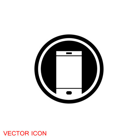 Cell phone icon, smartphone icon, vector signのイラスト素材