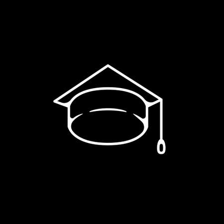 Cap icon in Flat Style. Vector sign illustrationのイラスト素材