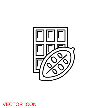 Cocoa icon, chocolate with marshmallows symbol signのイラスト素材