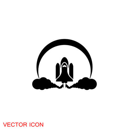 Space icon in flat style. Vector sign illustration.のイラスト素材