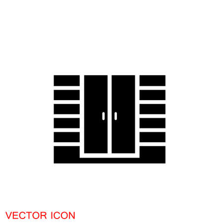 Cupboard icon, furniture and home decor icons. Vectorのイラスト素材