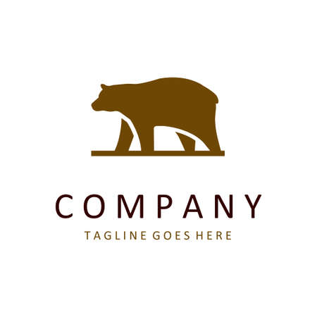 Bear Logo. Simple and modern logo for you business.のイラスト素材