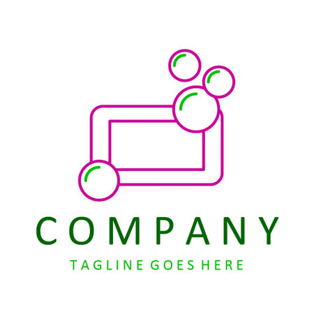 Cleaning logo. Corporate identity logotype.のイラスト素材