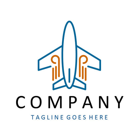 Flaying Icon Logo vector Templateのイラスト素材