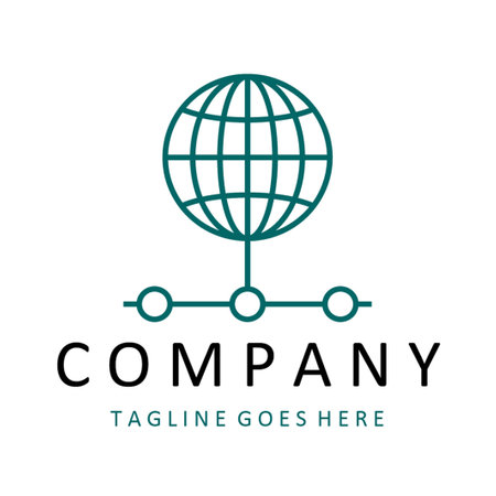 globe vector logo design templateのイラスト素材