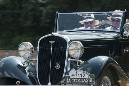 18 08 2012 Polski Fiat 508 III Junak MotoClassic show in Sleza  near Wroclaw  - Polandのeditorial素材